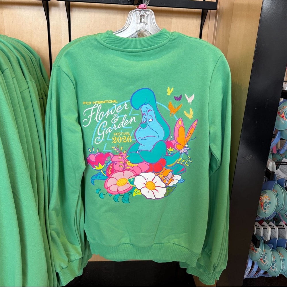 2026  Disney Flower And Garden Festival Crew Neck Sweatshirt Medium women’s